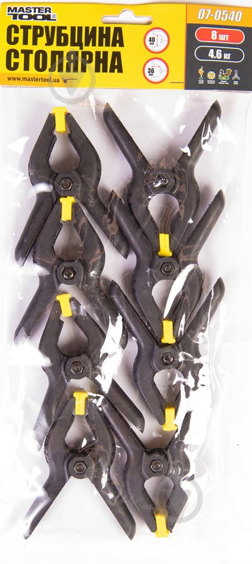 Набор струбцин MasterTool 8 шт 07-0540 - фото 1