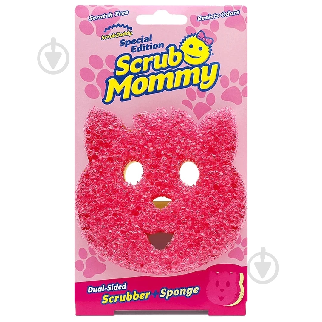 Губка для посуды Scrub Daddy Scrub Mommy CAT - фото 1 Губка для посуды Scrub Daddy Scrub Mommy CAT - фото 1