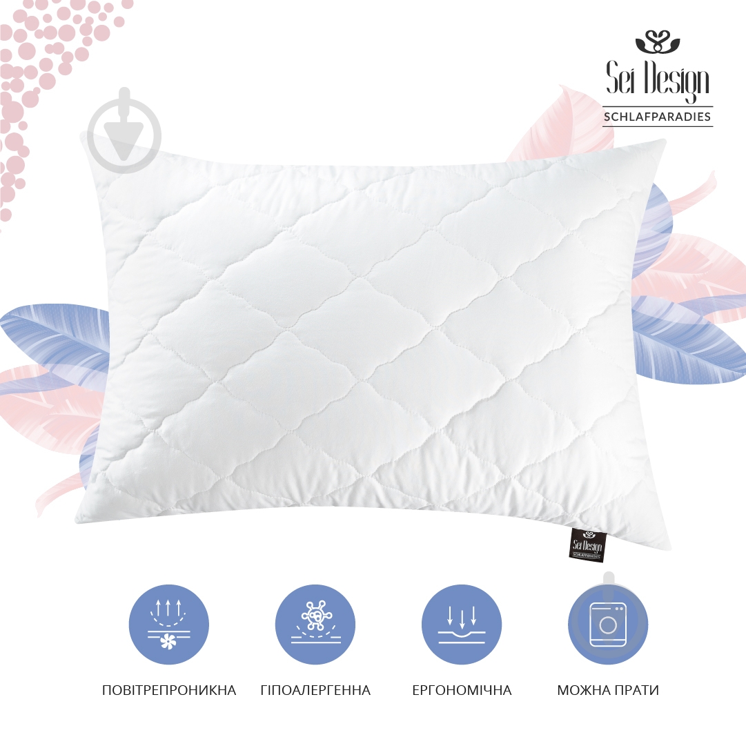 Подушка Standart Sei Design 50x70 белый - фото 3 Подушка Standart Sei Design 50x70 белый - фото 3