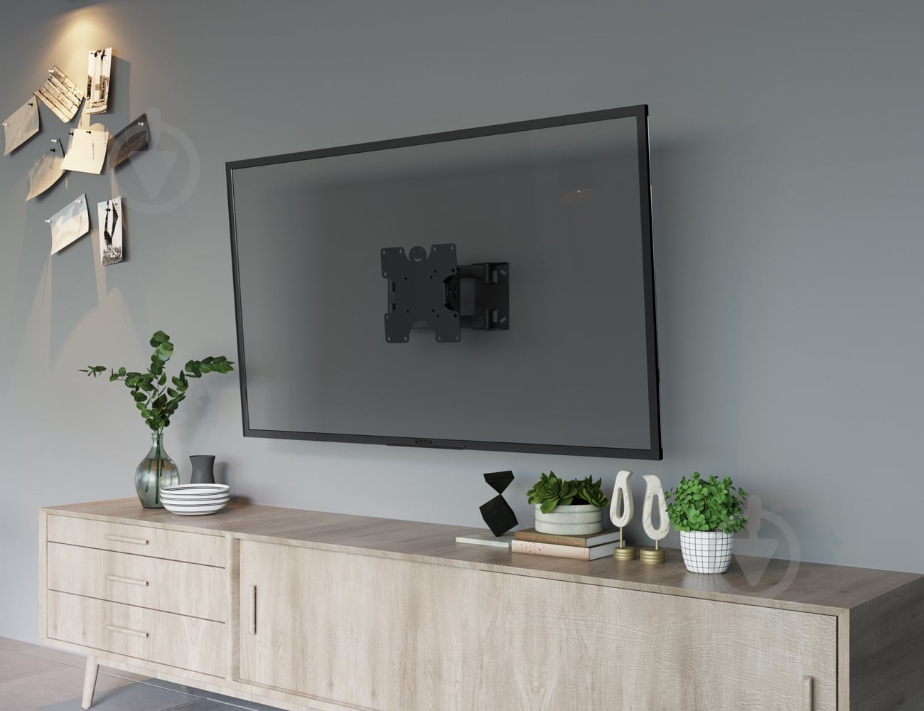 Кріплення для телевізора KSL WM227Т поворотні 19"-43" чорний - фото 2