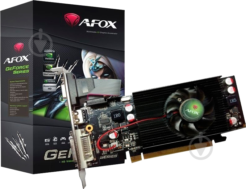 Відеокарта AFOX nVidia Geforce G210 1GB GDDR3 64bit (AF210-1024D3L5) - фото 1 Відеокарта AFOX nVidia Geforce G210 1GB GDDR3 64bit (AF210-1024D3L5) - фото 1