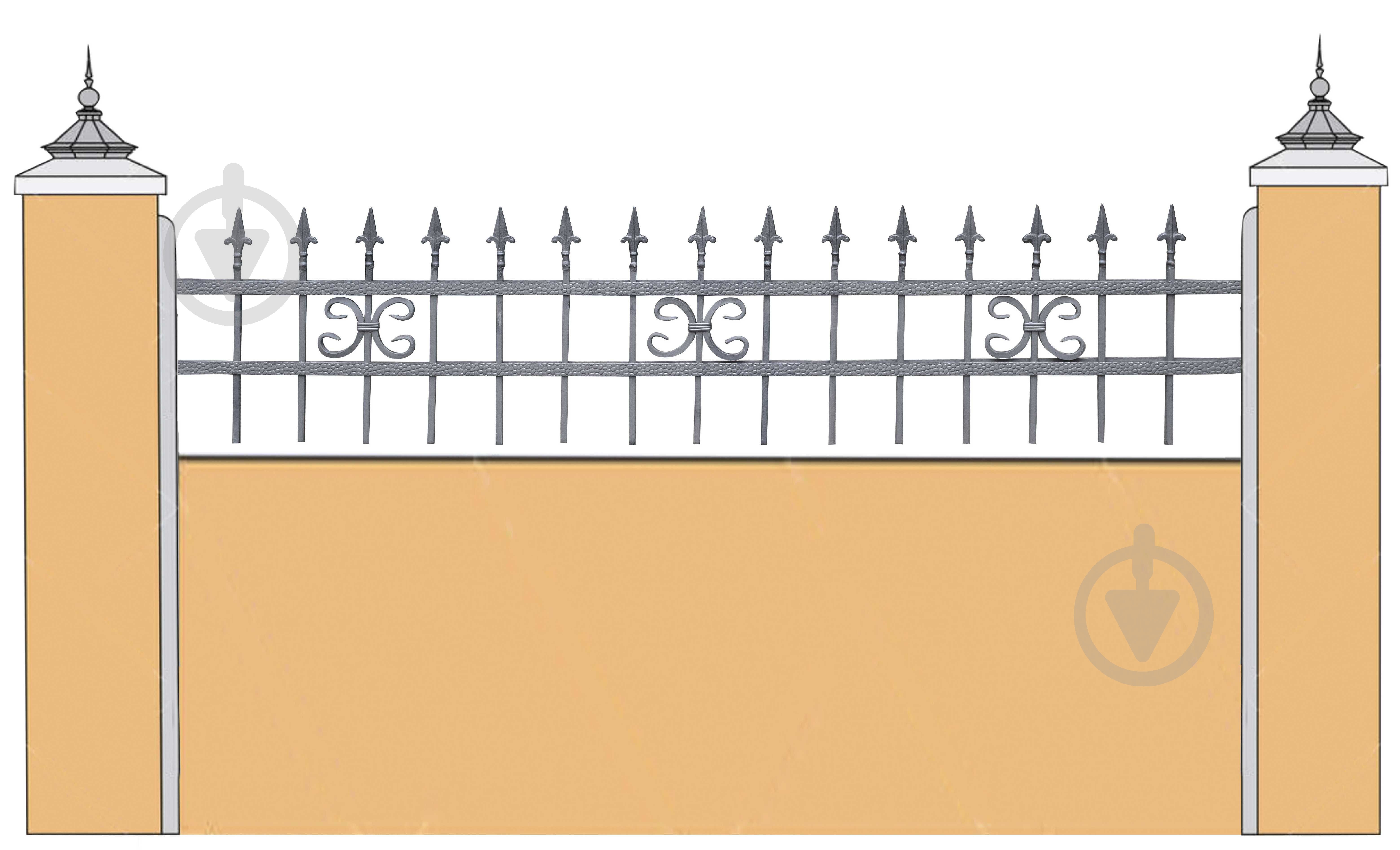 Секция ограждения Укрітарм Стандарт 2000х450 мм - фото 3