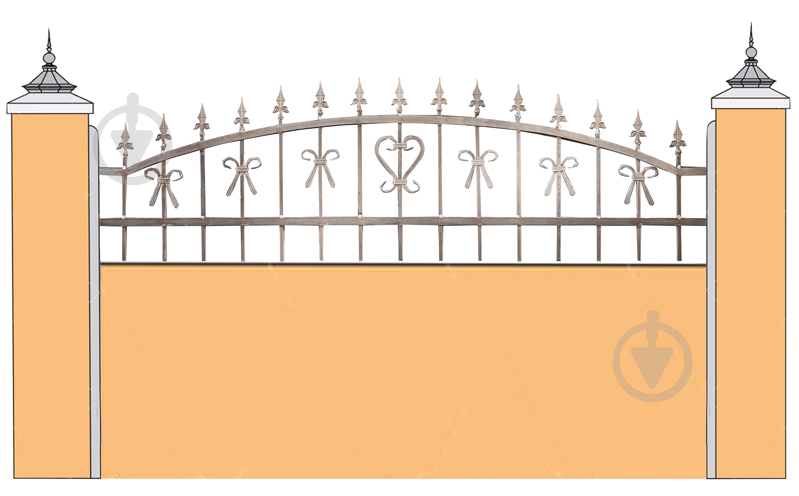 Секция ограждения Укрітарм Престиж 2000х600 мм - фото 3