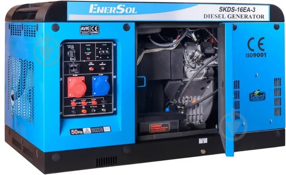 Генератор дизельний EnerSol 16 кВт / 16 кВт 400 В SKDS-16E-3B - фото 1