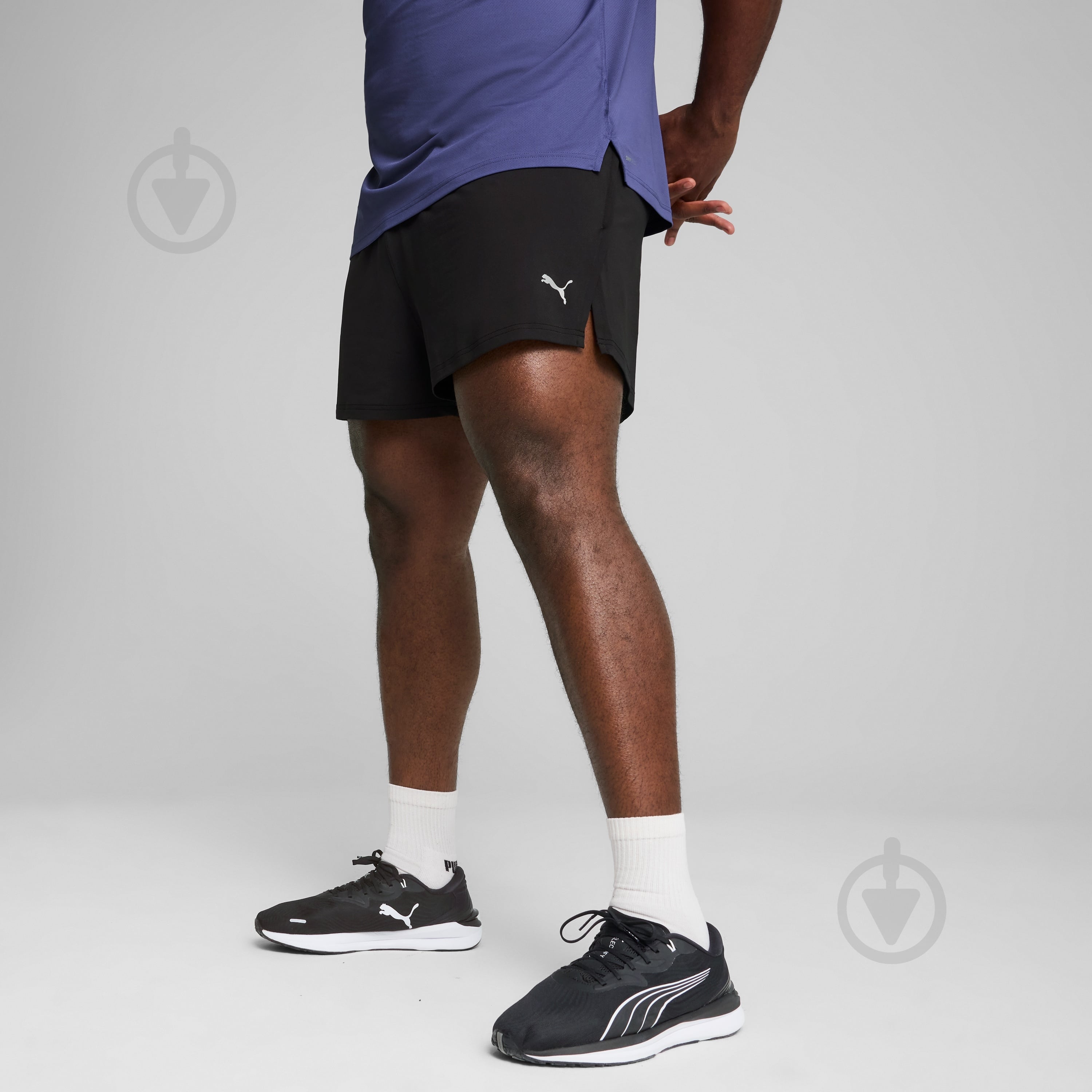 Шорты Puma M RUN KNIT 3” SPLIT SHORT 52663401 р. S черный - фото 5