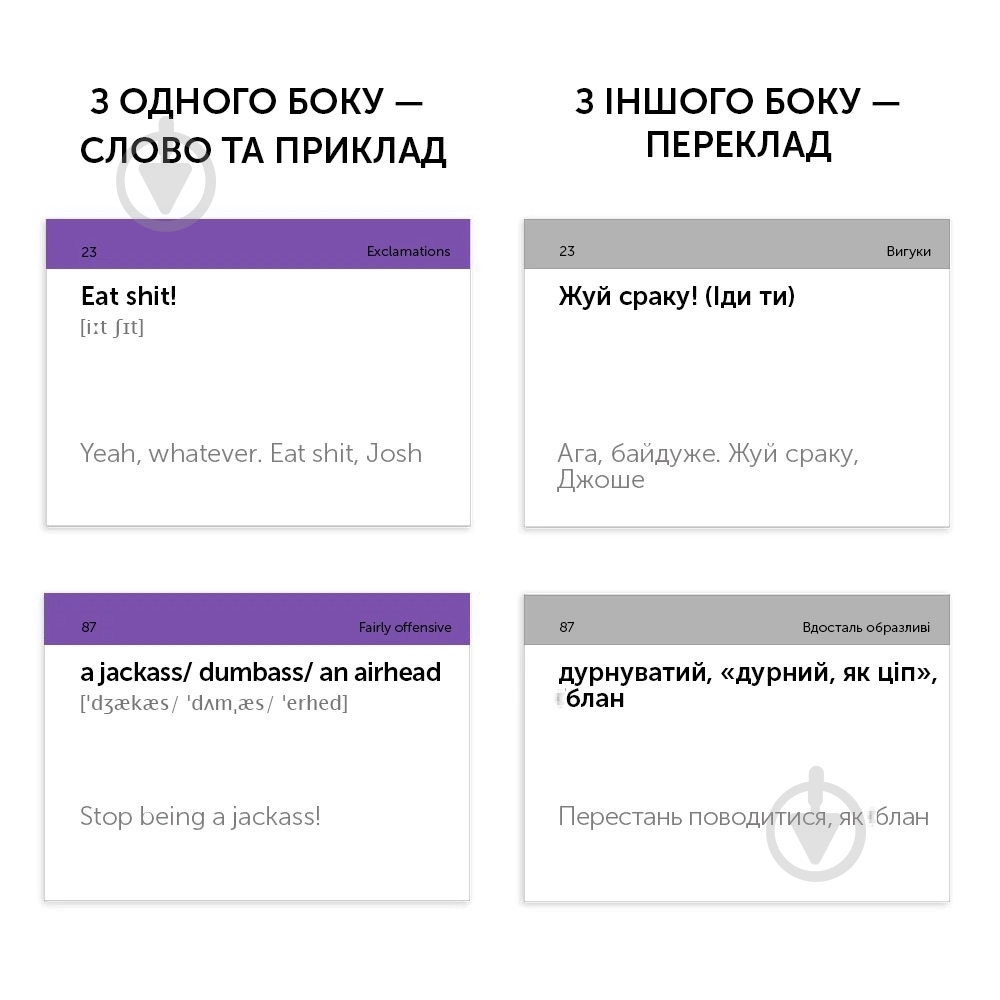 Карточки обучающие «English Student - English Slang 18+ (105)» 9786177702633 - фото 3