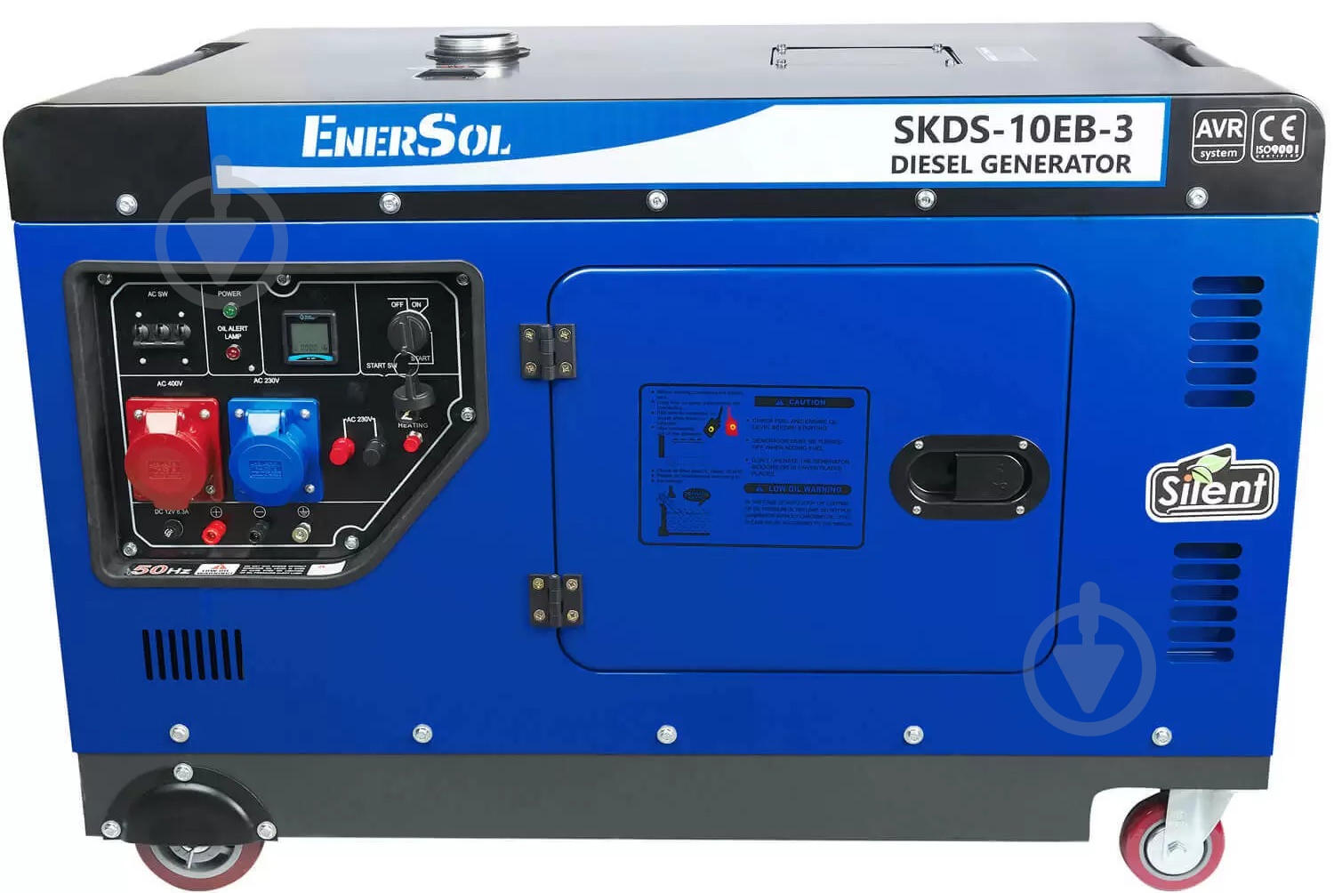 Генератор дизельный EnerSol 9 кВт / 9 кВт 400 В SKDS-10EB-3 - фото 1