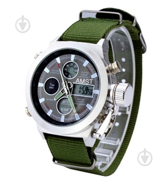Часы тактические мужские Mountain Green AMST - фото 3