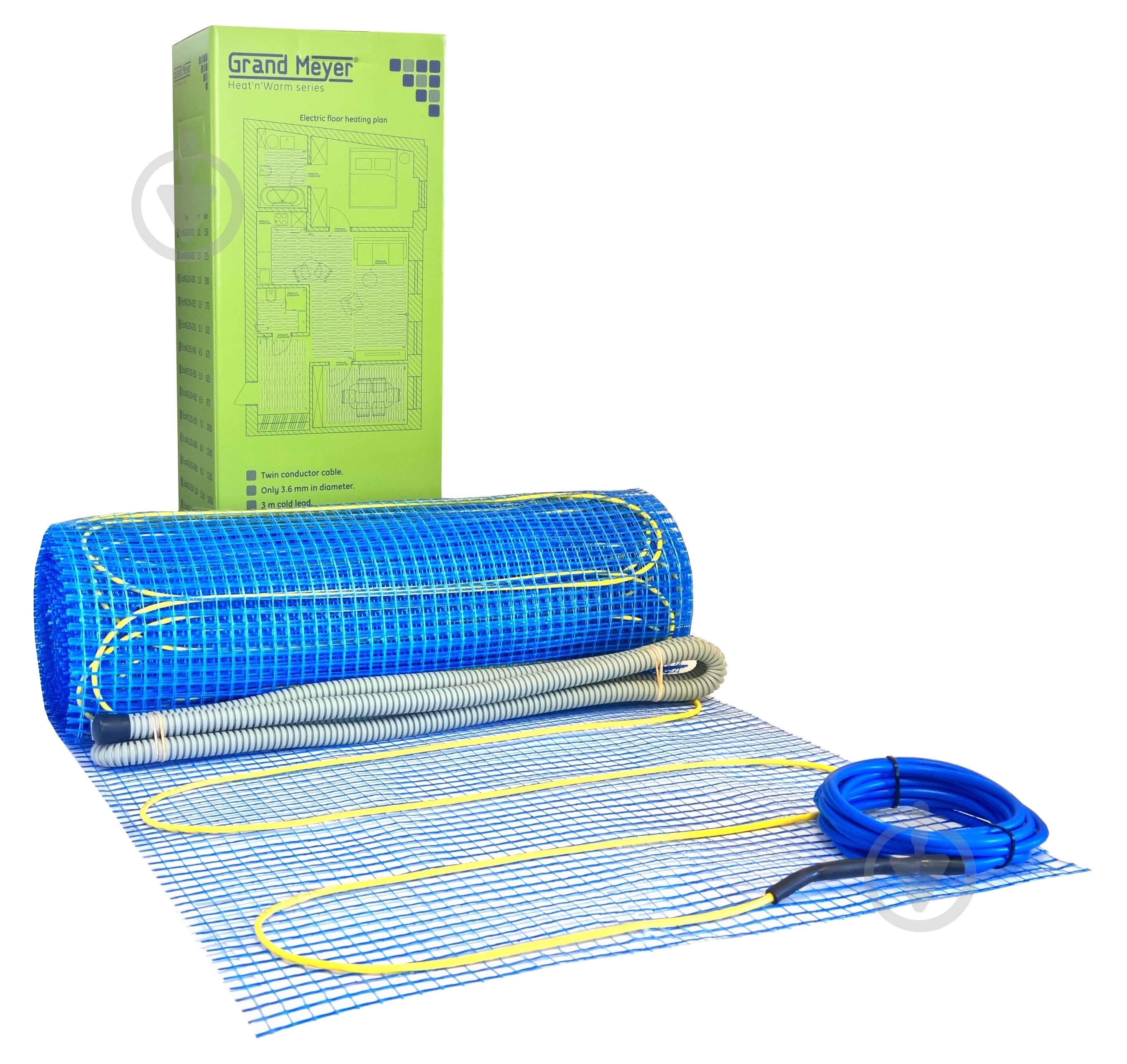 Нагревательный мат Grand Meyer 170 Вт/кв.м (13 кв.м) .Eco NG170-130 - фото 1 Нагревательный мат Grand Meyer 170 Вт/кв.м (13 кв.м) .Eco NG170-130 - фото 1