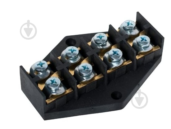 Колодка клемна Кова-Електро 4х16 мм з латуною вставкою чорний ФР-00000892 - фото 1 Колодка клемна Кова-Електро 4х16 мм з латуною вставкою чорний ФР-00000892 - фото 1