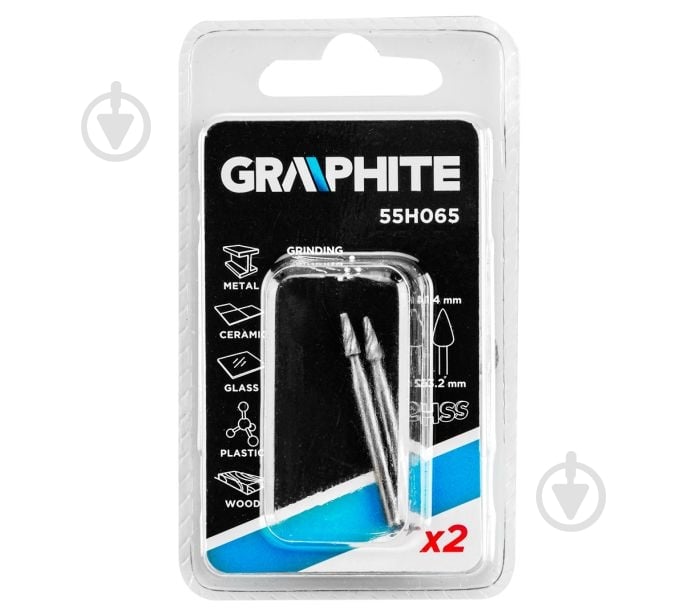 Набор фрез конусная GRAPHITE 55H065 - фото 2 Набор фрез конусная GRAPHITE 55H065 - фото 2