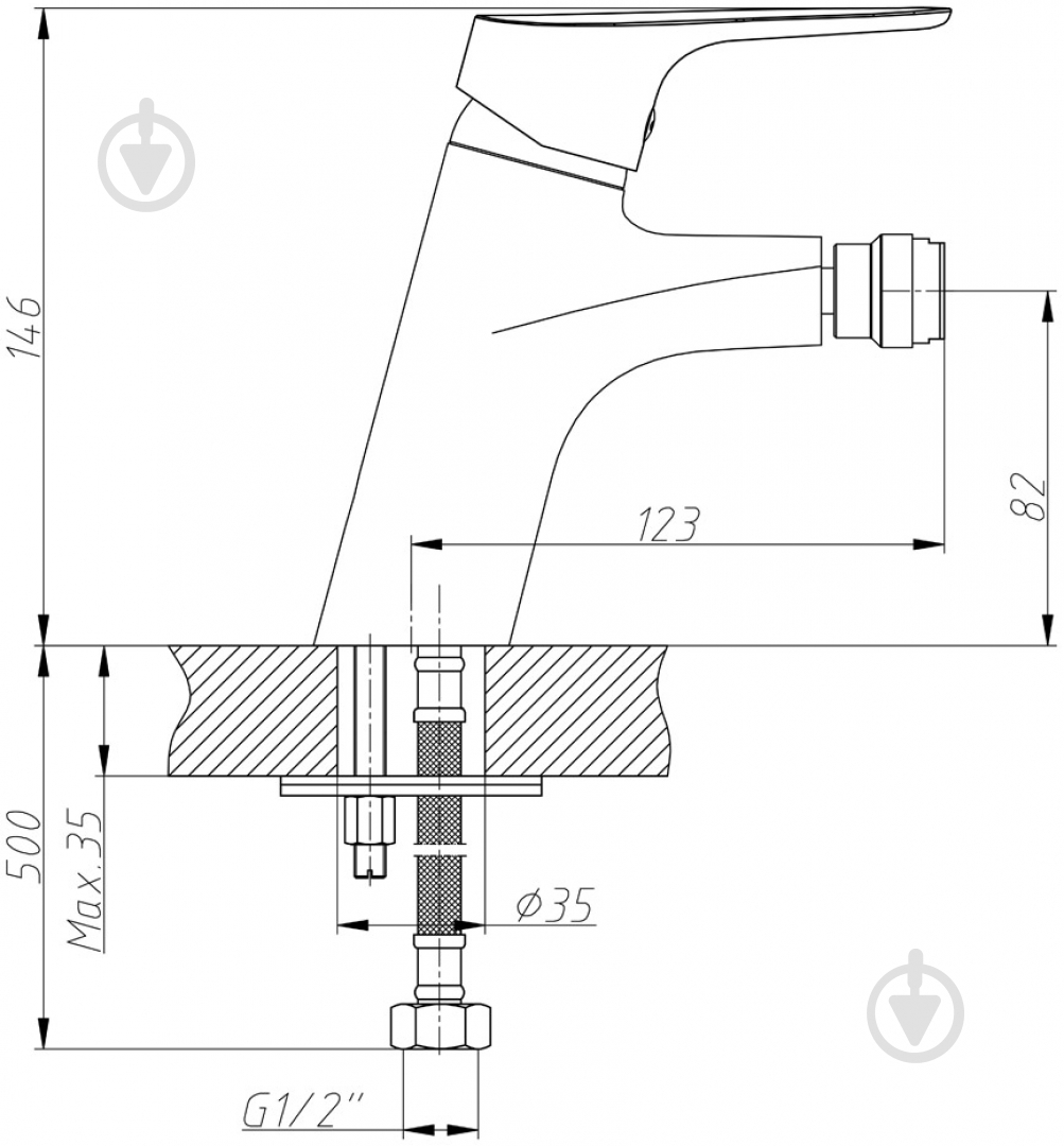 Смеситель для биде Mixxen Блис MXH1051 - фото 2 Смеситель для биде Mixxen Блис MXH1051 - фото 2
