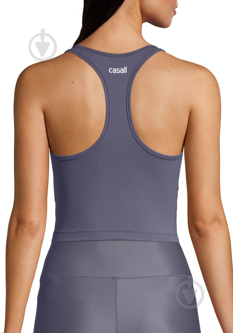 Майка Casall CROP RIB RACERBACK 20424291 р.S графіт - фото 2 Майка Casall CROP RIB RACERBACK 20424291 р.S графіт - фото 2