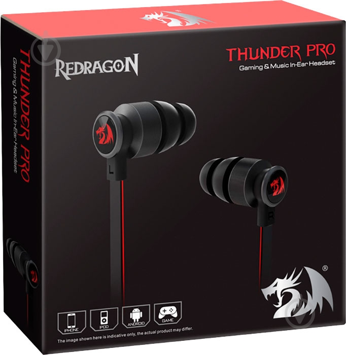 Гарнитура Redragon Thunder Pro black/red (78285) - фото 6