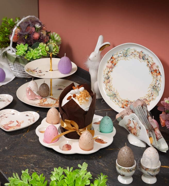Блюдо Lefard двухъярусное Easter time 21/27 см 	985-232 - фото 2
