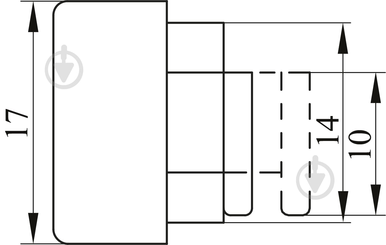 Набор держателей для зеркала ANYNASETI MDF 4027 хром 4 шт. DC - фото 3