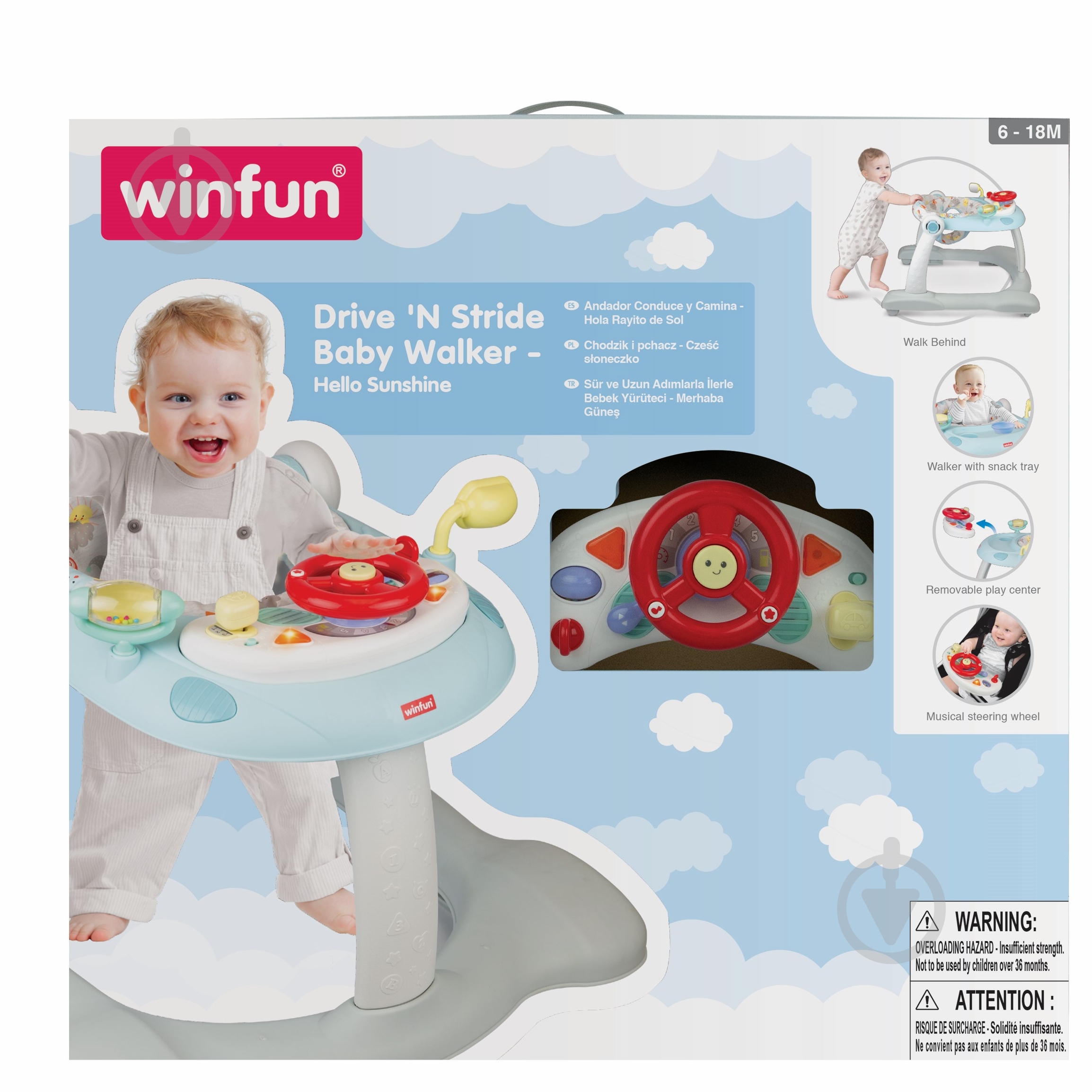 Ходунки інтерактивні Winfun 2 в 1 805301-NL - фото 1