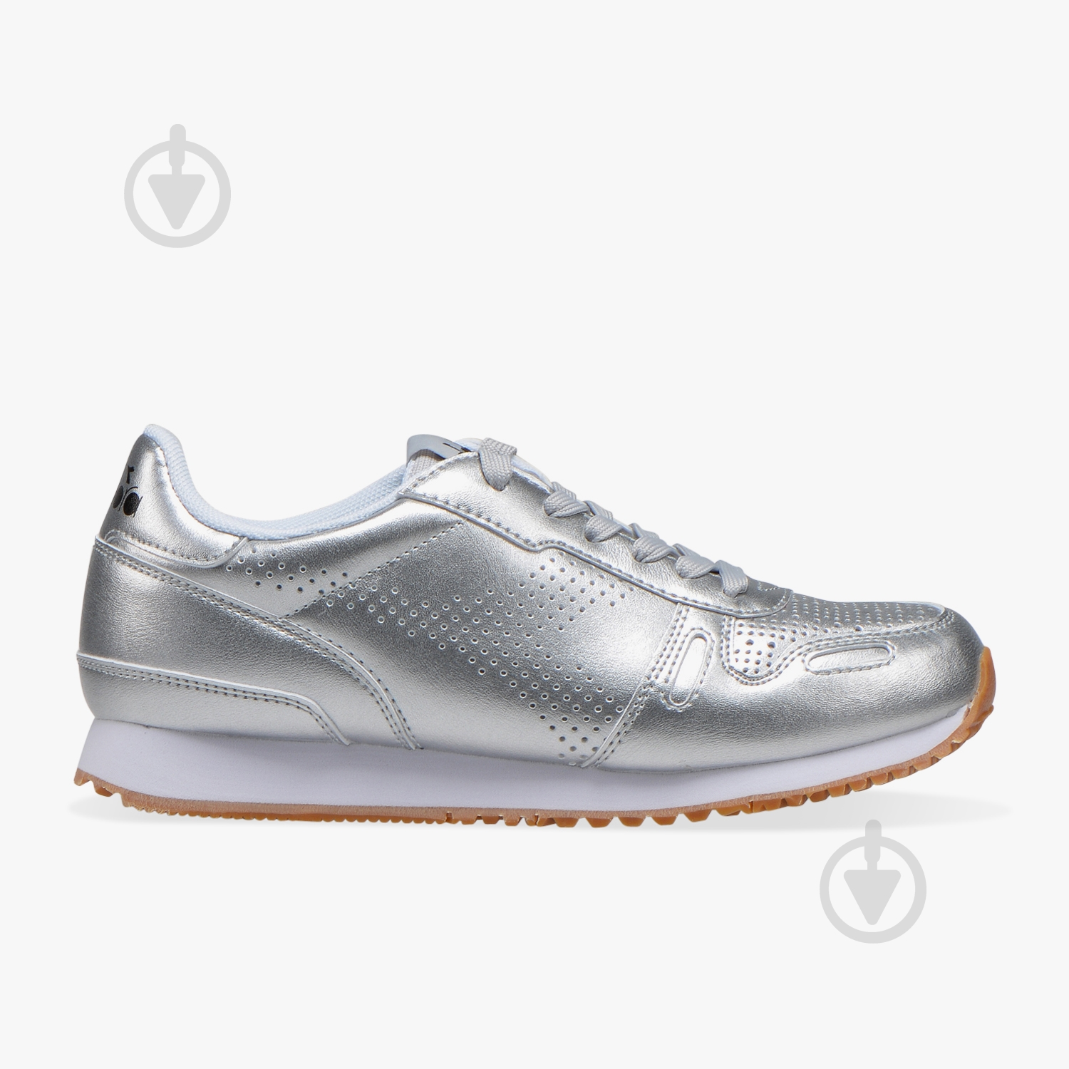Кроссовки женские демисезонные Diadora TITANWNMETALLIC 501.17482390001 р.35,5 серебряные - фото 1