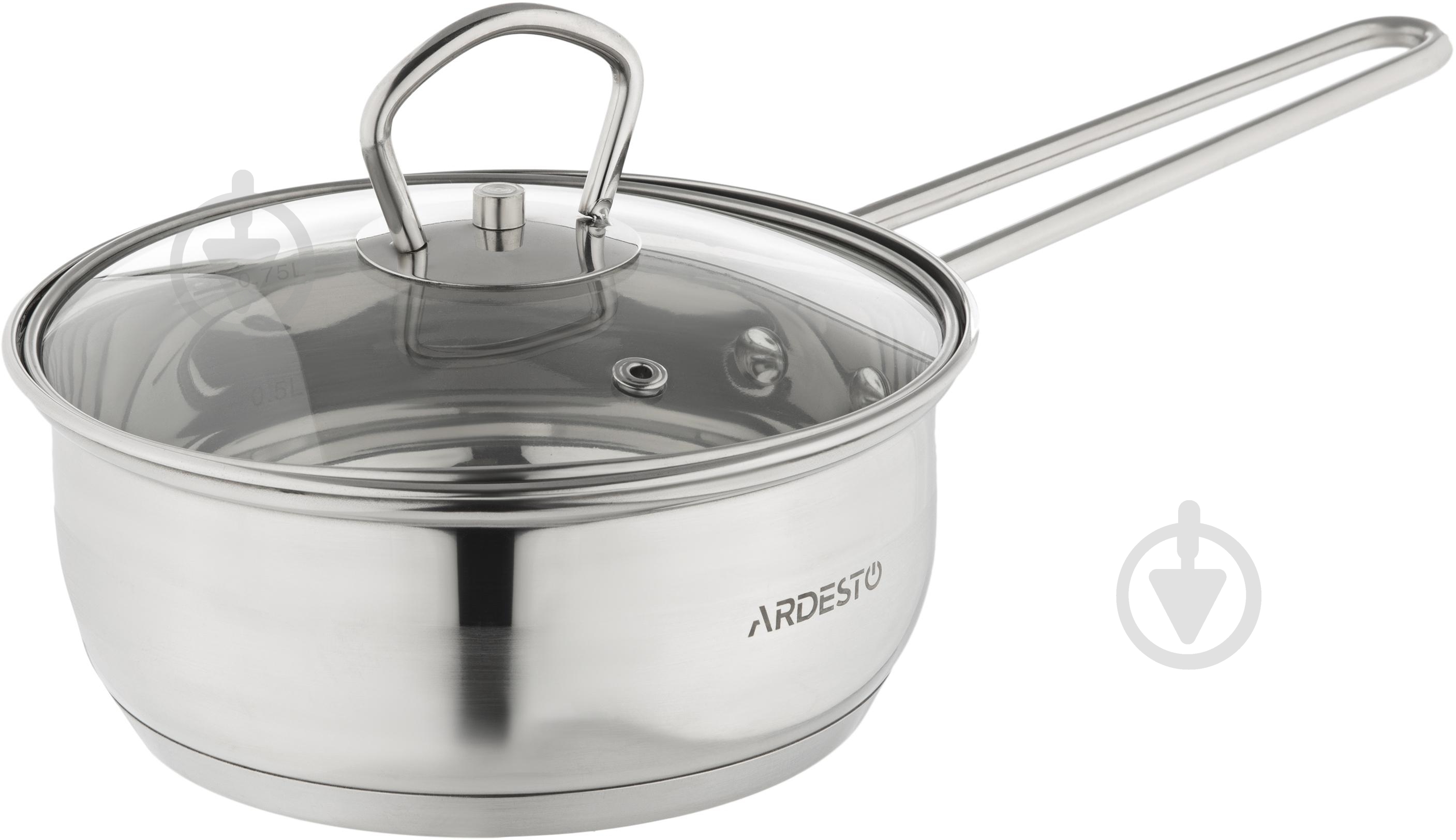 Ківш Ardesto Gemini Bari 0,8 л нержавіюча сталь AR1908SSG - фото 1