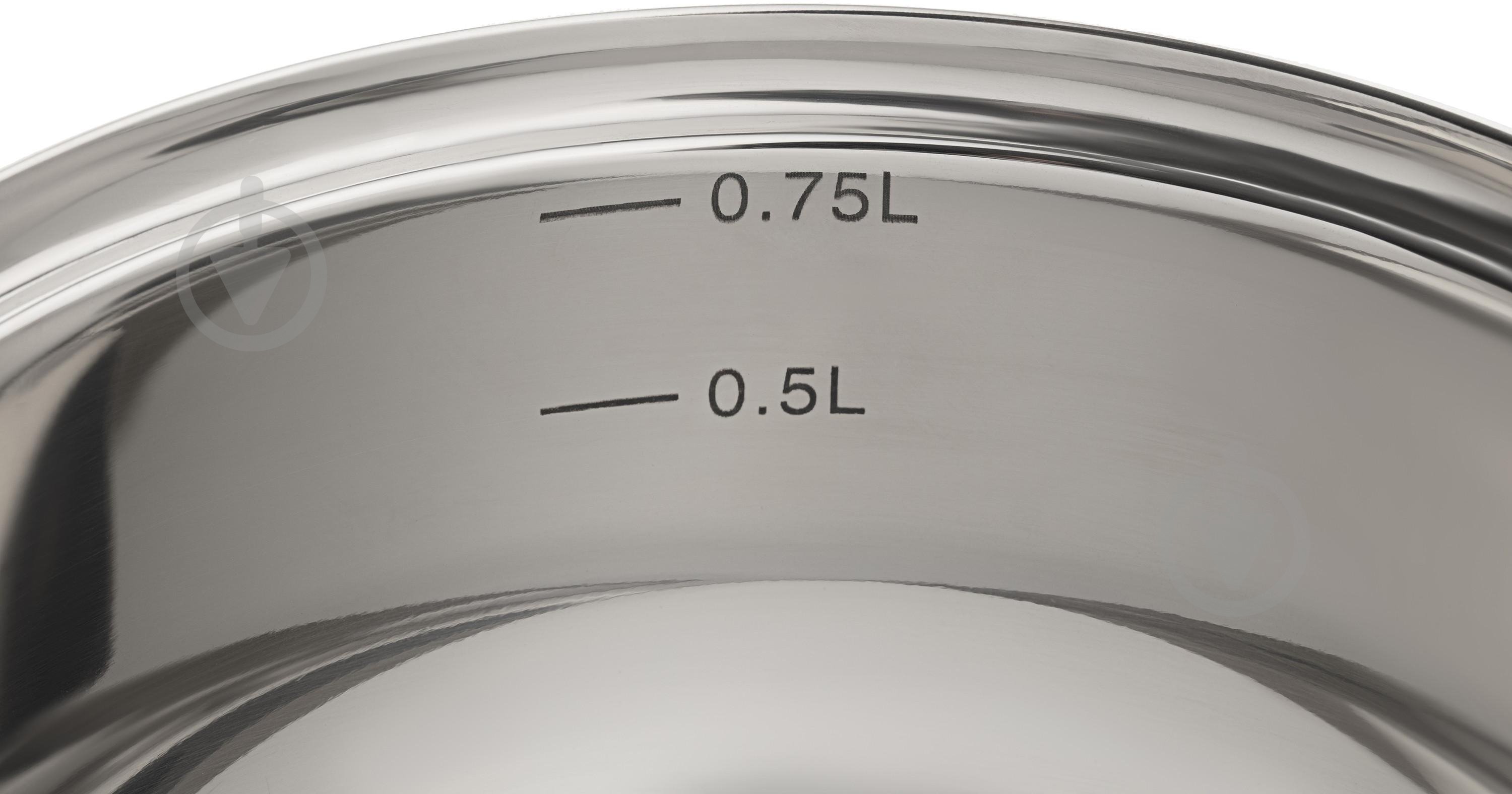 Ківш Ardesto Gemini Bari 0,8 л нержавіюча сталь AR1908SSG - фото 2