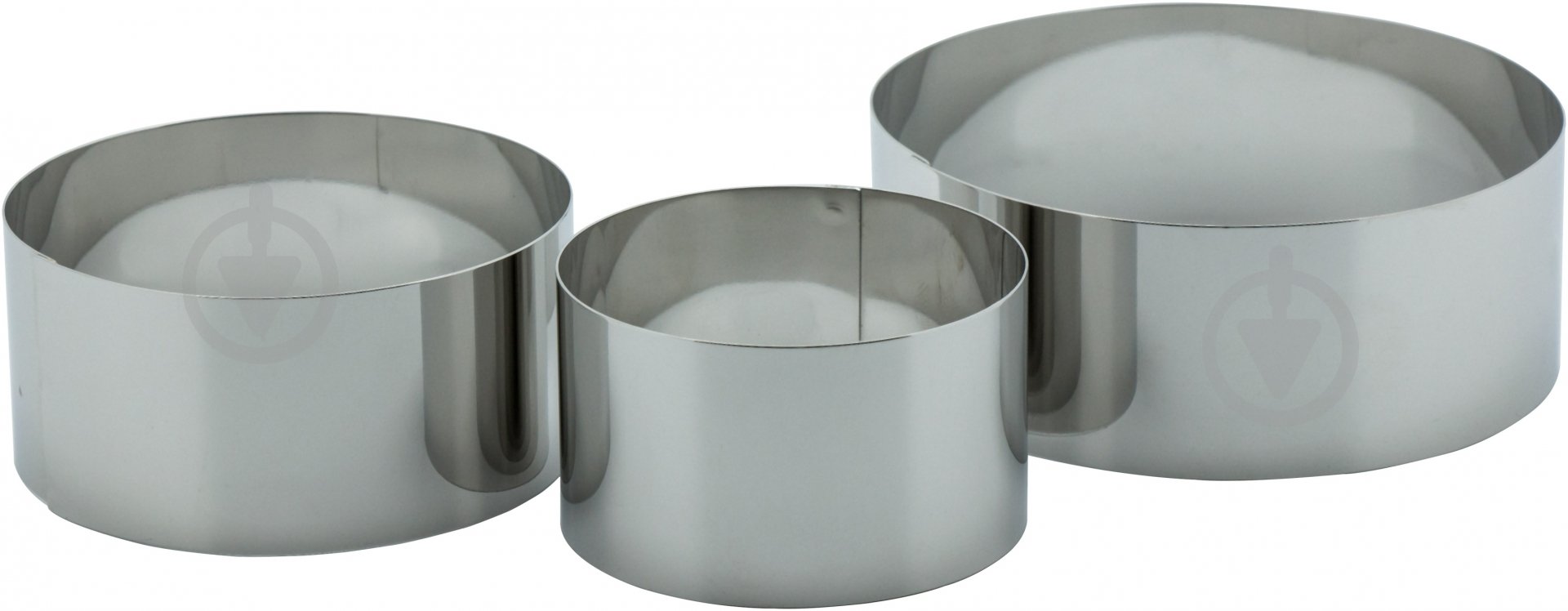 Набор колец для гарнира Steelay 3 шт. 6 см 7,5 см 9,5 см - фото 1 Набор колец для гарнира Steelay 3 шт. 6 см 7,5 см 9,5 см - фото 1