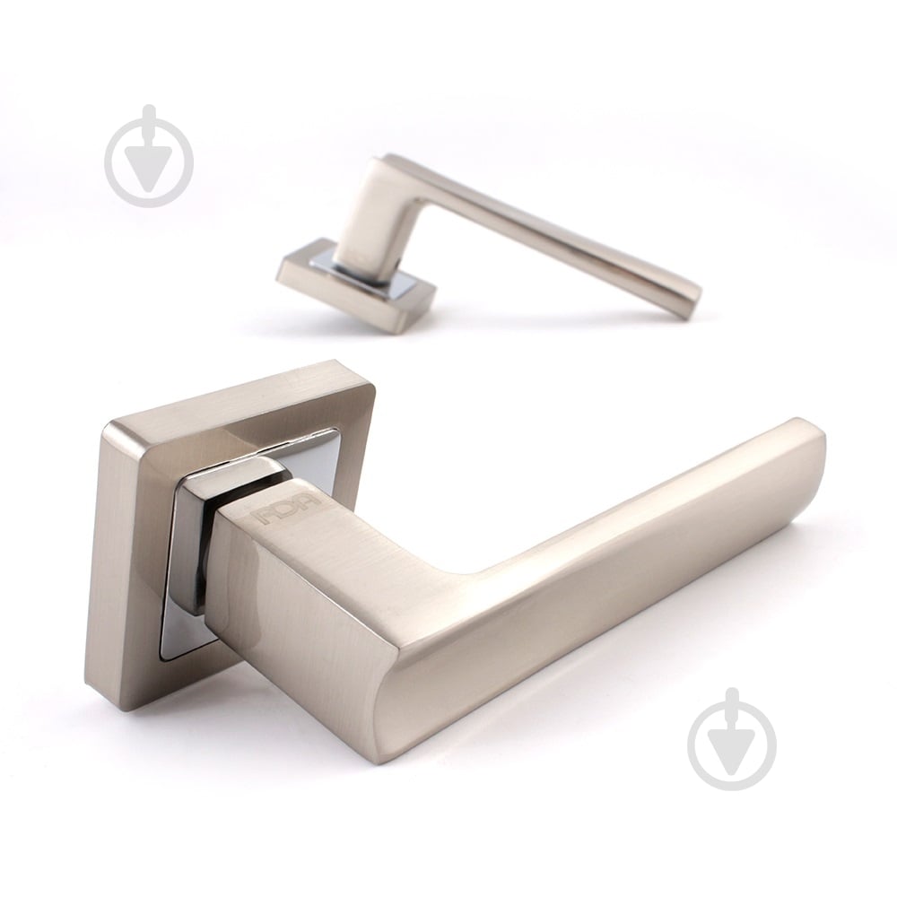 Ручка на розетке RDA Cube матовый никель/хром - фото 4 Ручка на розетке RDA Cube матовый никель/хром - фото 4