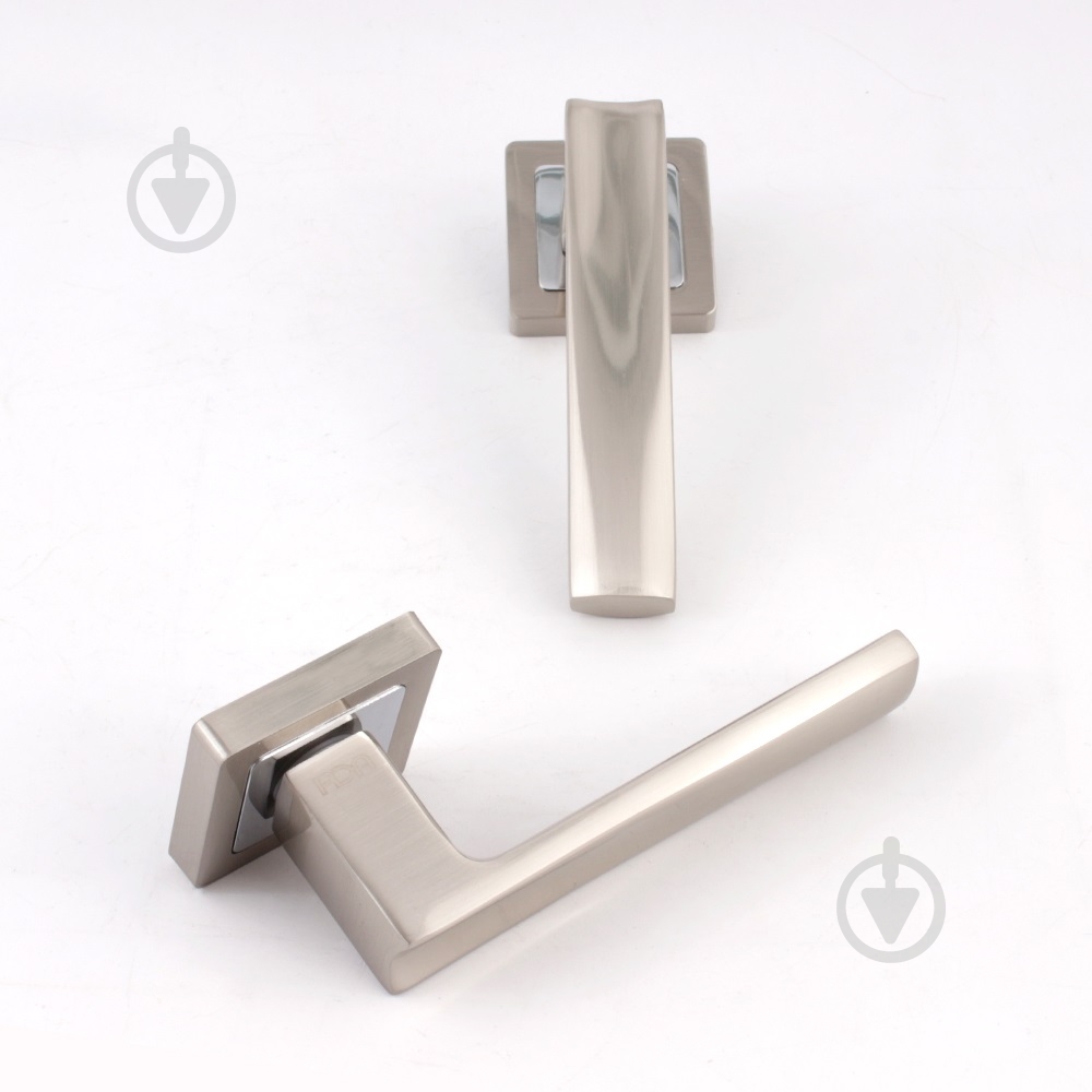 Ручка на розетке RDA Cube матовый никель/хром - фото 6 Ручка на розетке RDA Cube матовый никель/хром - фото 6