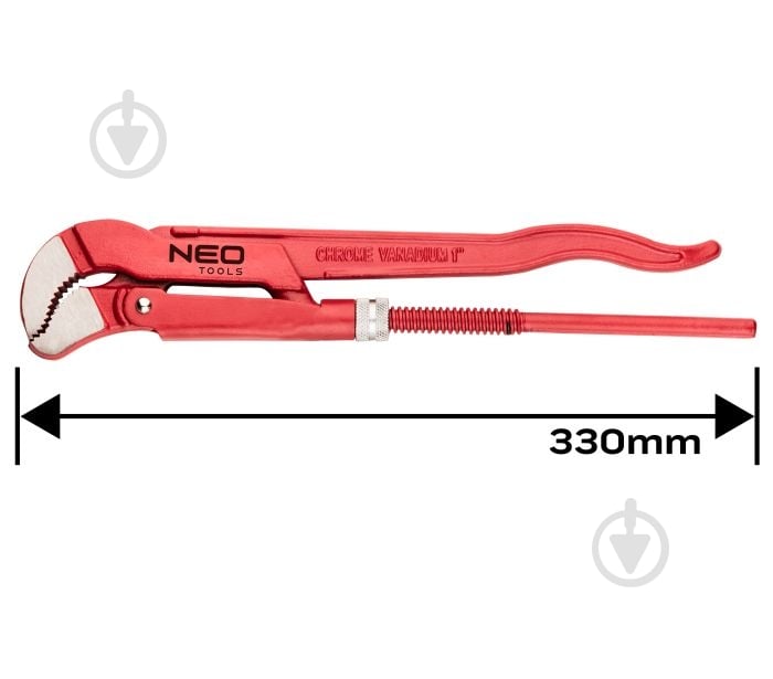 Ключ NEO tools S-образный 330 мм 02-420 - фото 2