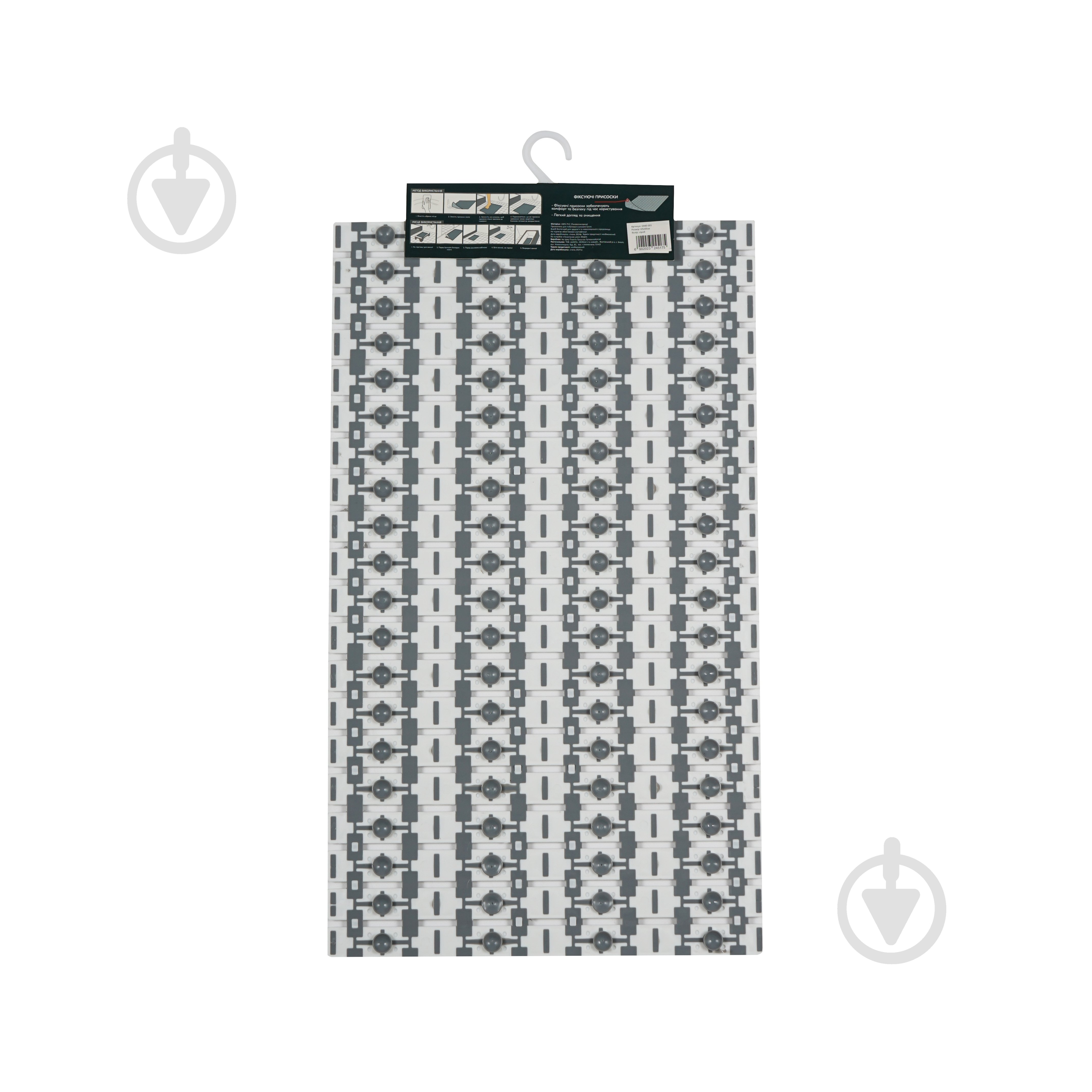 Килимок для ванної Eco Fabric Смужка 69х40 см сірий - фото 5 Килимок для ванної Eco Fabric Смужка 69х40 см сірий - фото 5