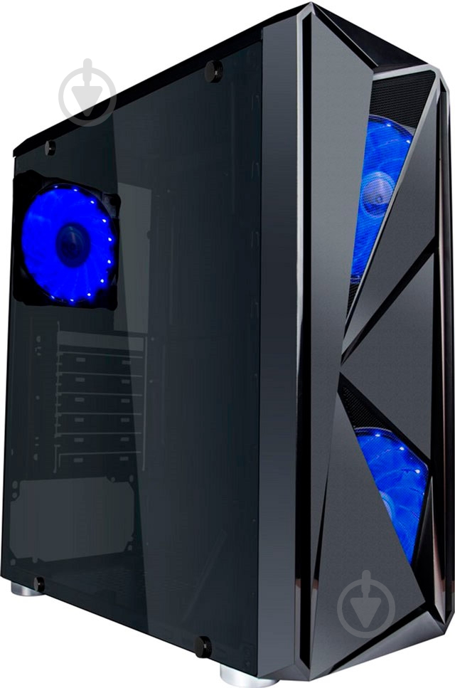 Корпус 1stPlayer F4-A1 Blue LED - фото 1 Корпус 1stPlayer F4-A1 Blue LED - фото 1