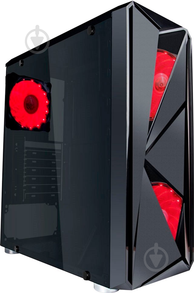 Корпус 1stPlayer F4-A1 Red LED - фото 1