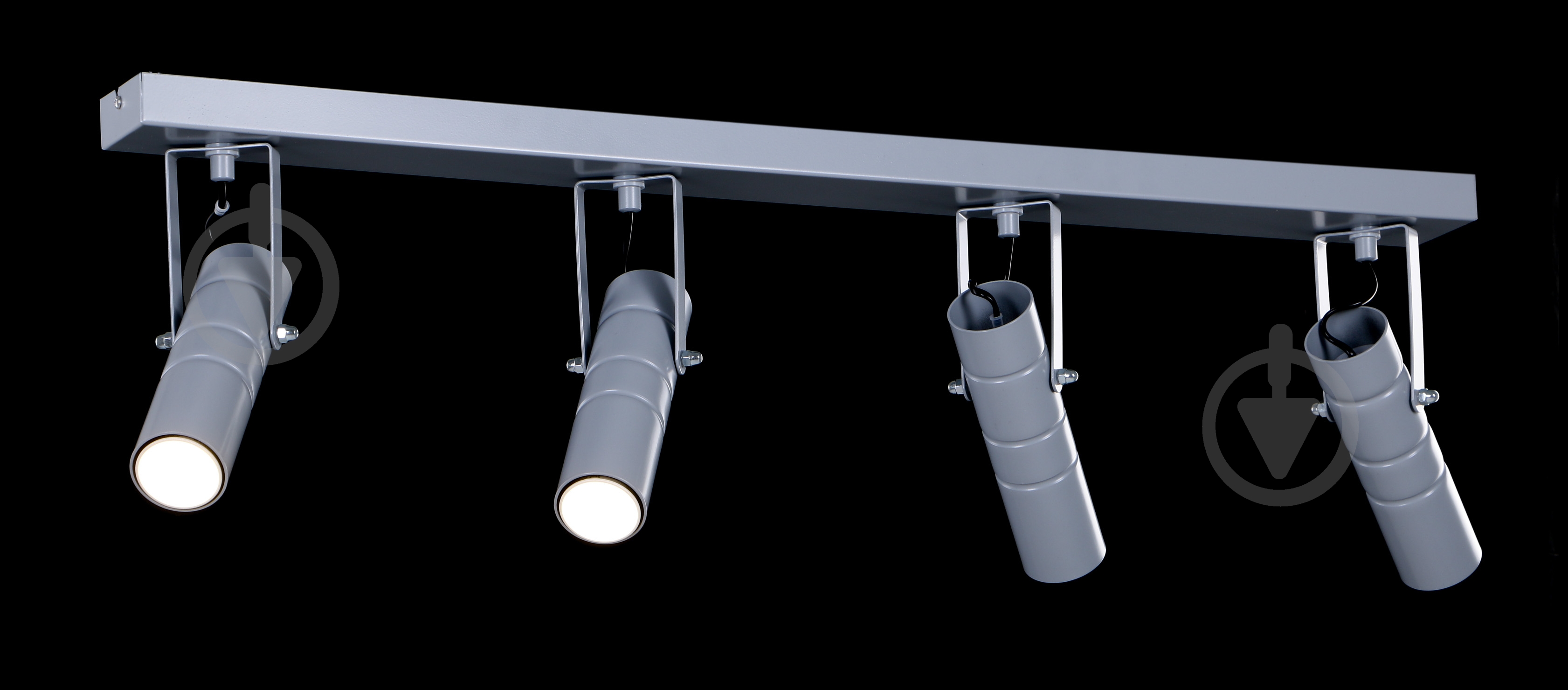 Спот Luminex Implode 200 4x8 Вт GU10 серый Implode - фото 2 Спот Luminex Implode 200 4x8 Вт GU10 серый Implode - фото 2