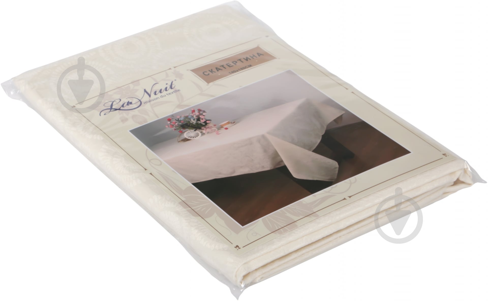 Скатертина Mallow light beige 140x180 см бежевий La Nuit - фото 3 Скатертина Mallow light beige 140x180 см бежевий La Nuit - фото 3