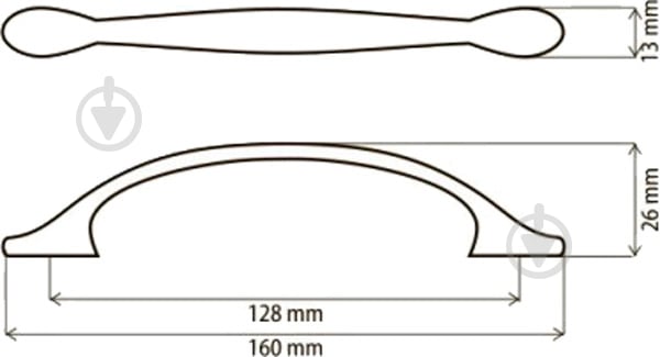 Меблева ручка скоба DC SS 65/28 G5 128 мм матовий нікель - фото 3 Меблева ручка скоба DC SS 65/28 G5 128 мм матовий нікель - фото 3