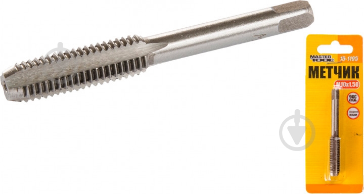 Метчик ручной MasterTool M10x1.5 1 шт. 15-1105 - фото 1
