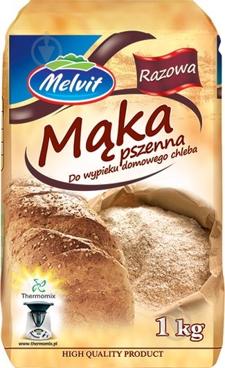 Мука грубого помола 1 кг Melvit - фото 1