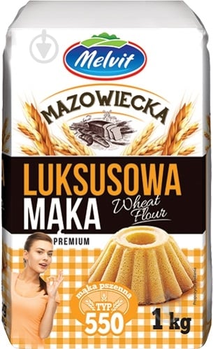 Мука Люкс 1000 г Melvit - фото 1