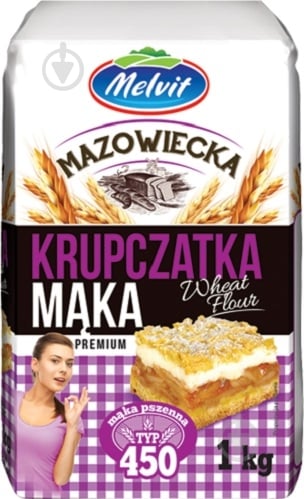 Мука Мазовецка крупчатка 1000 г Melvit - фото 1