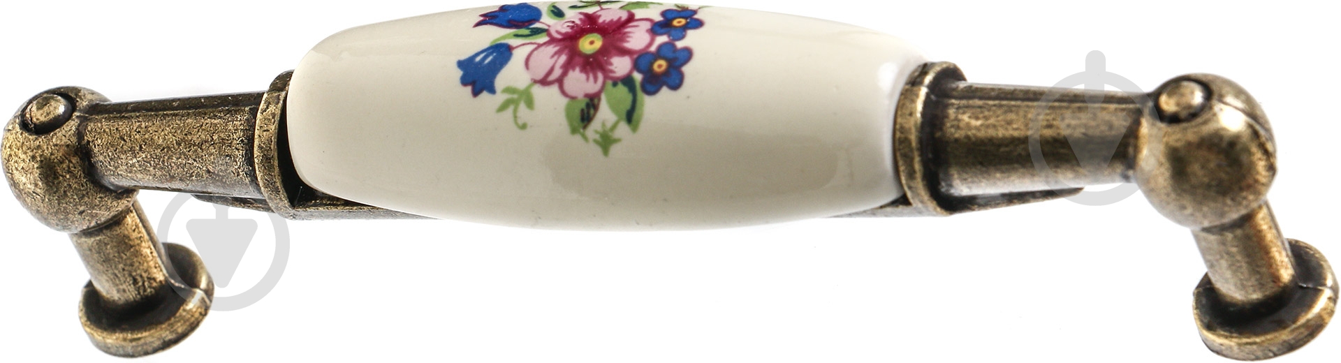 Мебельная ручка скоба DC UP 211 AB/MLK 96 мм старая бронза - фото 1