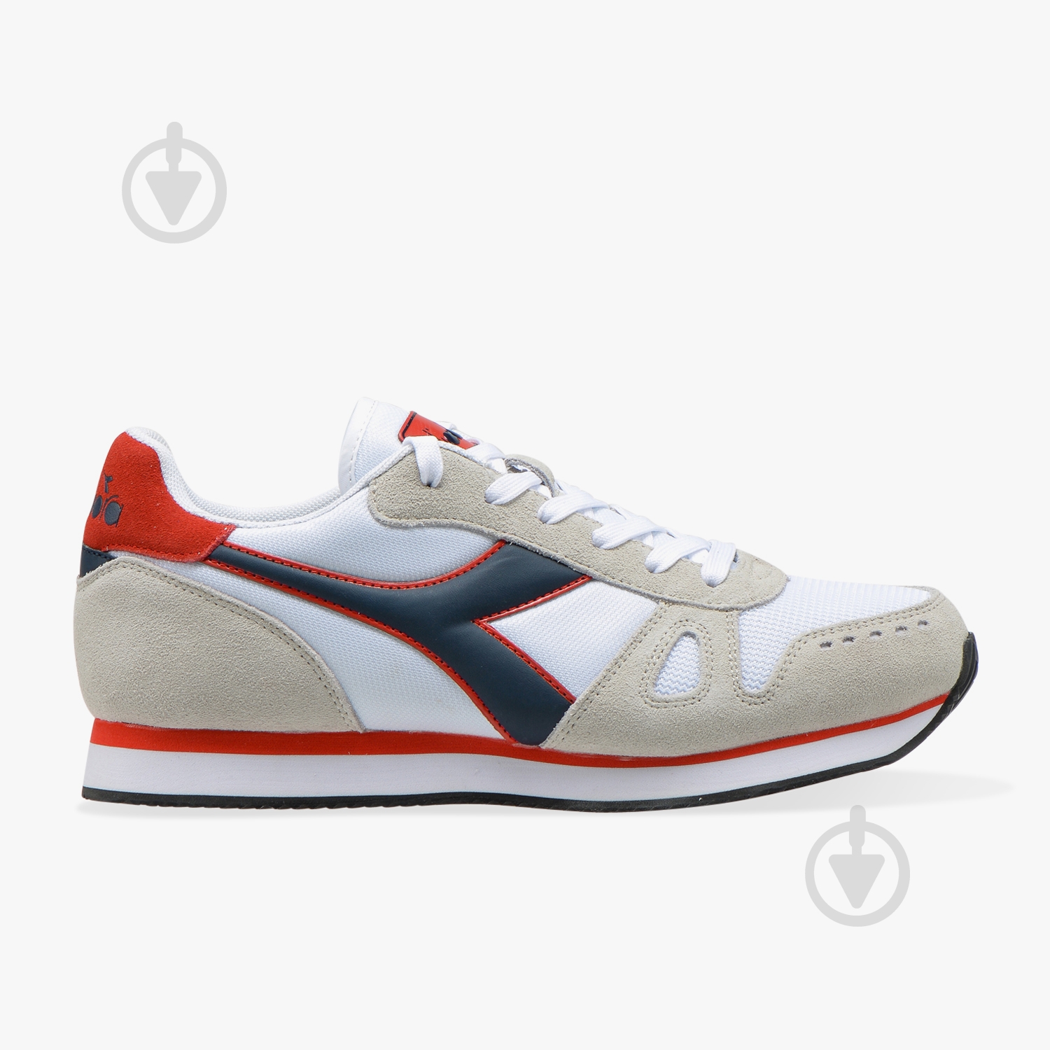 Кроссовки мужские демисезонные Diadora SIMPLERUN 101.17374520006 р.45,5 белые - фото 1