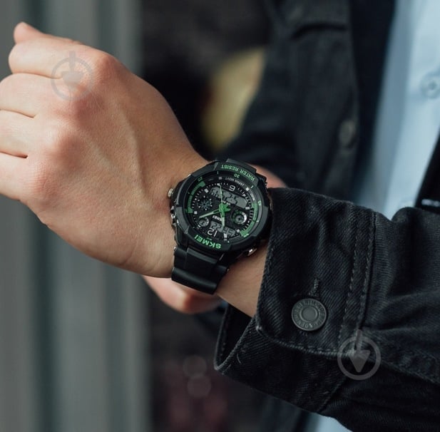 Наручний годинник чоловічий S-Shock Green 0931 Skmei - фото 5
