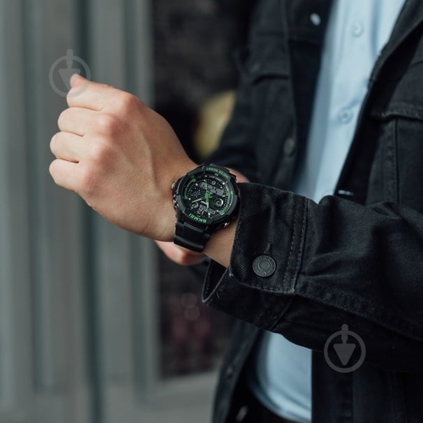 Наручний годинник чоловічий S-Shock Green 0931 Skmei - фото 6