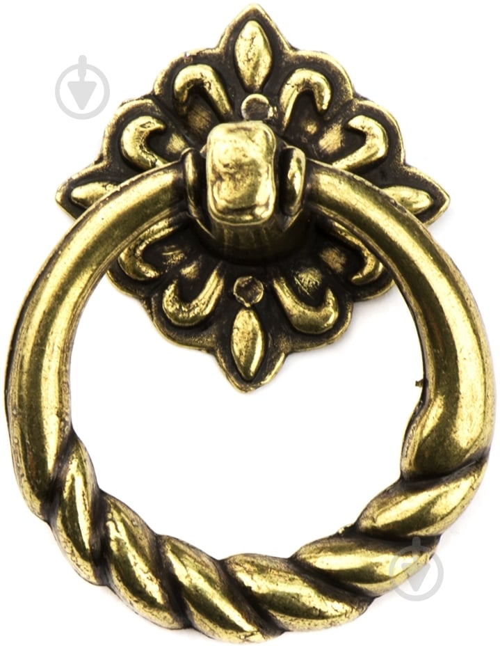 Меблева ручка кнопка DC К-130 G4 бронза - фото 1