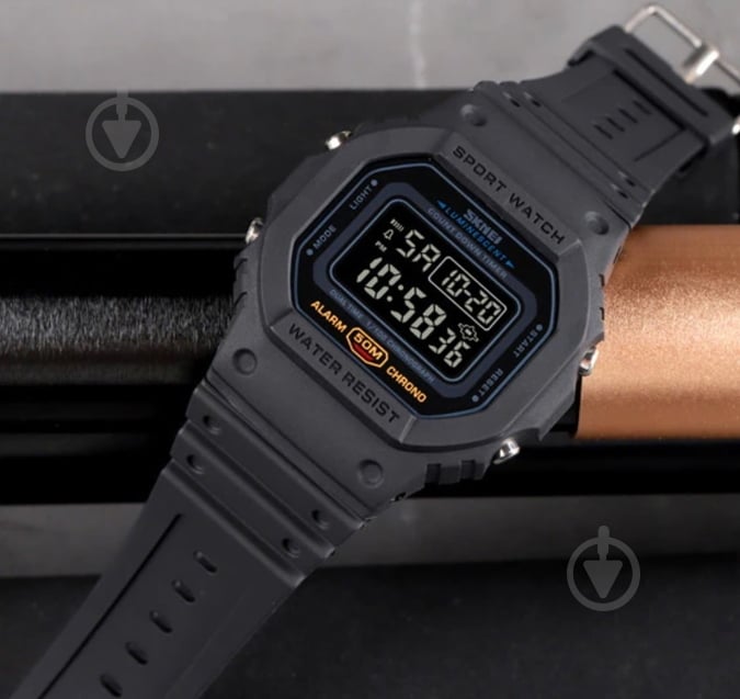 Годинник тактичний чоловічий Dron Black Skmei - фото 4 Годинник тактичний чоловічий Dron Black Skmei - фото 4