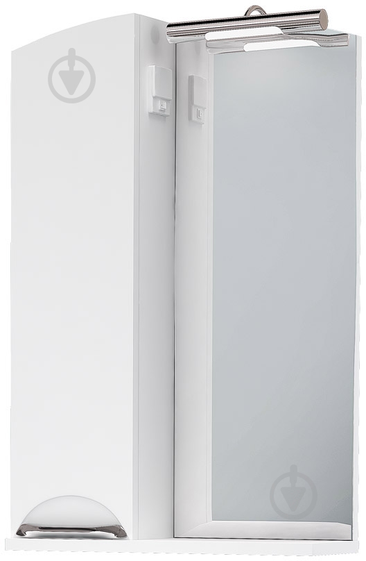 Зеркало со шкафчиком Vankor Smart 55*80 шкафчик слева - фото 1 Зеркало со шкафчиком Vankor Smart 55*80 шкафчик слева - фото 1