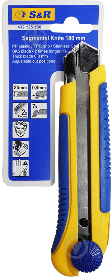 Нож сегментный S&R 432125180 - фото 7 Нож сегментный S&R 432125180 - фото 7