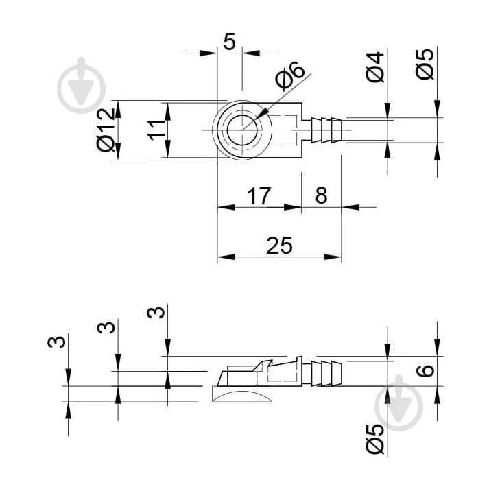 Крепление для стекла DC на присоске упаковка 50 шт - фото 6