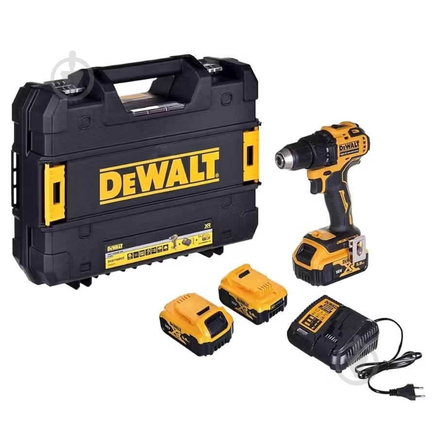 Шуруповерт акумуляторний DeWalt DCD708P3T - фото 1 Шуруповерт акумуляторний DeWalt DCD708P3T - фото 1