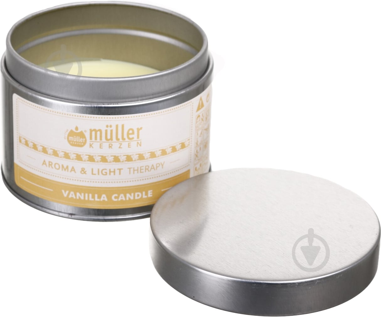 Свічка ароматична Müller-Kerzen Aroma & Light Terapy Ваніль 220 г - фото 2 Свічка ароматична Müller-Kerzen Aroma & Light Terapy Ваніль 220 г - фото 2