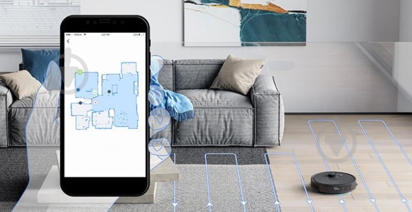 Робот-пилосос Ecovacs Deebot Ozmo T8 Aivi (DBX11-11) black - фото 16 Робот-пилосос Ecovacs Deebot Ozmo T8 Aivi (DBX11-11) black - фото 16